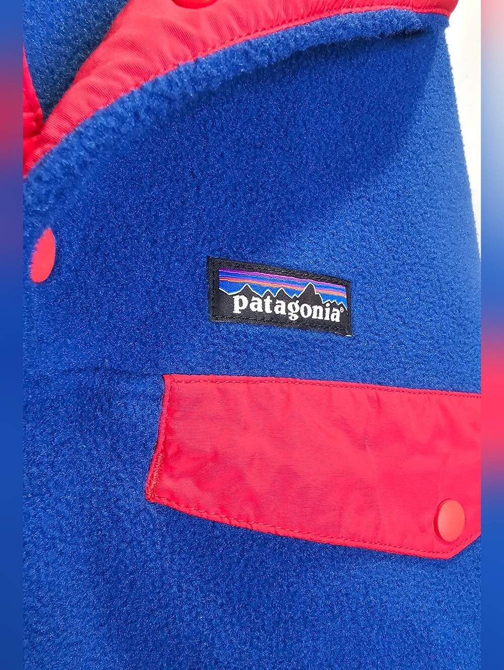 Patagonia Synchilla Snap-T Pullover royal blue fleece Sweater - Picture 3 of 6